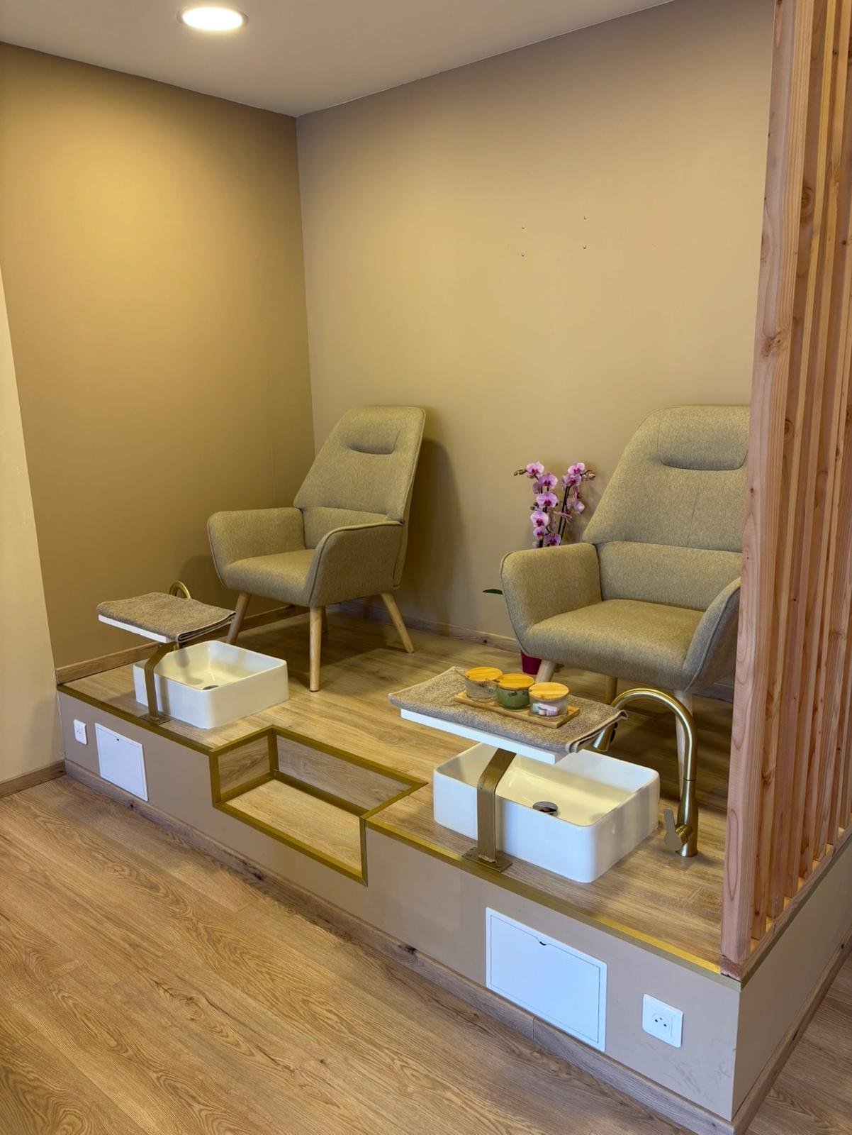 Espace pédicure du salon SB Beauty 31 à Toulouse